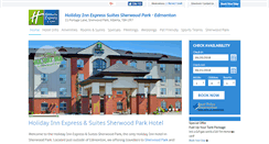Desktop Screenshot of holidayinnexpresssherwoodpark.com