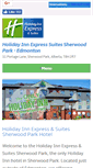 Mobile Screenshot of holidayinnexpresssherwoodpark.com
